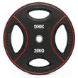 Disc fitness din polyuretan, placa de greutate, 30 mm, negru