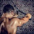 Sfoara triceps, nylon, 70 cm, negru