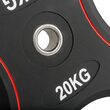 Disc fitness din polyuretan, placa de greutate, 30 mm, negru