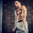 Maner triceps pentru multifunctionale fitness, usor curbat