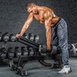 Set gantere fitness din poliuretan ATX®, Ø 32 mm, 132 mm, 5 -20 kg, 5-30 kg, 5-40, 5-50 kg, negru / crom 10