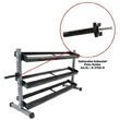 Stand, suport fitness, depozitare Kettlebell, 2 nivele, 3 latimi diferite 