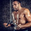 Maner triceps pentru multifunctionale fitness, usor curbat