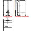 Statie fitness ATX® Power Rack, scripete cu incarcare pe discuri, 215.5cm inaltime, 1000 Kg incarcare maxima 10
