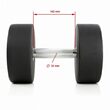 Set gantere fitness din poliuretan ATX®, Ø 32 mm, 132 mm, 5 -20 kg, 5-30 kg, 5-40, 5-50 kg, negru / crom 6