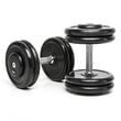 Set gantere compacte CHD, cauciucate, gradatie 2 kg 1