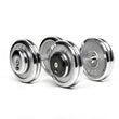 Gantere fitness compacte CHD® cromate, 3 - 25 kg, gradatie 1 kg