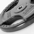 Disc fitness din cauciuc multi-grip, placa de greutate, 30 mm, negru 4
