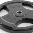 Disc fitness din cauciuc multi-grip, placa de greutate, 30 mm, negru 3