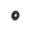 Disc fitness din cauciuc, placa de greutate, 30 mm, negru