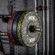 Disc olimpic Bumper de cauciuc granulat ATX® Color Splash, Ø 50, 450 mm, 5 kg 6