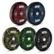 Disc olimpic Bumper de cauciuc granulat ATX® Color Splash, Ø 50, 450 mm, 5 kg 4