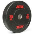 Disc olimpic Bumper de cauciuc ATX®, placa de greutate, Ø 50 mm, negru/colorat 3