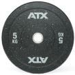 Disc olimpic Bumper de cauciuc ATX®, placa de greutate, Ø 50 mm, negru/colorat 1
