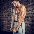 Maner triceps pentru multifunctionale fitness, cromat
