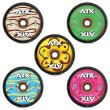 Disc Bumper de cauciuc solid personalizabil DYO, Ø 50 mm, 450 mm 11