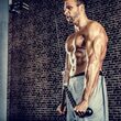 Sfoara triceps, nylon, 70 cm, negru