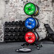 Disc olimpic ATX® bumper, placa de greutate, cod internațional de culoare 1