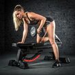 Set gantere fitness din poliuretan ATX®, Ø 32 mm, 132 mm, 5 -20 kg, 5-30 kg, 5-40, 5-50 kg, negru / crom 11