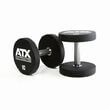 Set gantere fitness din poliuretan ATX®, Ø 32 mm, 132 mm, 5 -20 kg, 5-30 kg, 5-40, 5-50 kg, negru / crom 1