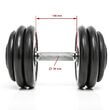 Set gantere compacte CHD, cauciucate, gradatie 2 kg 4