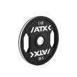 Disc ATX®, placa de greutate, din cauciuc natural cu dungi colorate, doua puncte de prindere 1