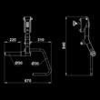Brațe universale ATX® Jammer B4 pentru seriile 500/600/700, 250 kg 7