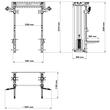 ATX® Half Rack – Stație de tracțiuni cu 2 x 90 kg greutăți – Montare pe perete 9