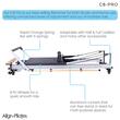 Aparat Reformer Pilates C8 Pro, cadru aluminiu, talie joasa 26 cm, Align Pilates 2