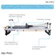 Aparat Reformer Pilates A8 Pro Rehab, reabilitare, cu picioare talie inalta 64 cm, Align Pilates