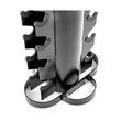 Stand depozitare 10 seturi de gantere IFS, 40 x 36 x 122 cm, negru 1