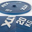 Disc olimpic, placa de greutate din otel calibrat ATX®, cod international de culori 3