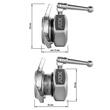 ATX® Lock Star sigurante bara olimpica, haltere, pentru competitie 8