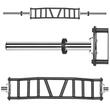 Bara multi-grip ATX® Cambered Swiss Bar - 50 mm - 200 cm - 4 lățimi diferite de prindere 2