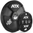 Set discuri ATX® Wagon Wheel 2 x 30 kg, cauciuc solid, negru, 50 mm 2