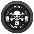 ATX® PRO-Style - gantere profesionale din cauciuc - cu Logo Barbell Club - 2.5 -60 kg 3