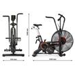 Bicicleta fitness pe aer ATX® Air Power Bike, neagra 8