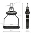 Maner simplu rotativ ATX ® Black Line pentru statii multifunctionale fitness, negru 4