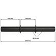 Gantera ATX® Fat Grip Dumbbell cu incarcare pe discuri, Ø 50 x 510 mm, neagra 4