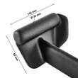 Maner dublu ATX® pentru statii multifunctionale, acoperire din neopren anti-derapant, 94 cm, negru 5