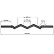 Bara fitness ATX® SZ Curl Bar, priza groasa, Ø 50 mm x 120 cm, neagra 6
