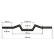 Bara fitness ATX® Super SZ priza groasa, Ø 50 mm x 120 cm, neagra 6