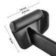 Maner dublu pentru tractiuni in forma de aripi - acoperire din neopren anti-derapant - 55 cm - prindere interioara 7