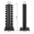 Set de gantere cromatice 1-10 kg, include și stivă de depozitare ATX® 8