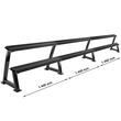 Suport pentru gantere, 144 cm, pentru 6 perechi, negru 6