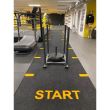 Pista de sprint, gazon sintetic fitness, Start & Finish 7