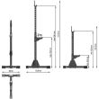 Cadru Half-Rack Genuflexiuni si impins la piept ATX®, suport haltera 9