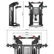 Stație ATX ® Dual Pulley multifunctionala – extra lată cu stiva de greutate de 2 x 90 kg și accesorii! 11