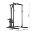 Statie fitness completa ATX® Power Rack, scripete cu incarcare pe discuri, incarcare maxima 400 kg, inaltime 214 cm 11