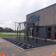 Pista de sprint, gazon sintetic fitness, numerotat 9